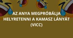 Az anya megpróbálja helyretenni a kamasz lányát (Vicc)