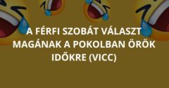 A férfi szobát választ magának a pokolban örök időkre (Vicc)