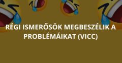 Régi ismerősök megbeszélik a problémáikat (Vicc)