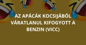 Az apácák kocsijából váratlanul kifogyott a benzin (Vicc)