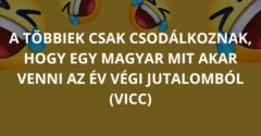 A többiek csak csodálkoznak, hogy egy magyar mit akar venni az év végi jutalomból (Vicc)