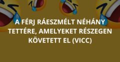 A férj ráeszmélt néhány tettére, amelyeket részegen követett el (Vicc)