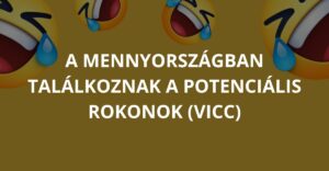 A mennyországban találkoznak a potenciális rokonok (Vicc)