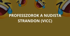 Professzorok a nudista strandon (Vicc)