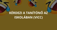 Kérdezi a tanítónő az iskolában (Vicc)