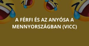 A férfi és az anyósa a mennyországban (Vicc)