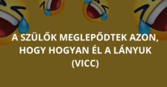 A szülők meglepődtek azon, hogy hogyan él a lányuk (Vicc)