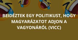 Beidéztek egy politikust, hogy magyarázatot adjon a vagyonáról (Vicc)