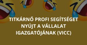 Titkárnő profi segítséget nyújt a vállalat igazgatójának (Vicc)