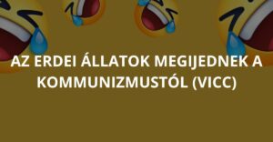 Az erdei állatok megijednek a kommunizmustól (Vicc)