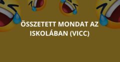 Összetett mondat az iskolában (Vicc)