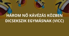 Három nő kávézás közben dicsekszik egymásnak (Vicc)