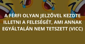 A férfi olyan jelzővel kezdte illetni a feleségét, ami annak egyáltalán nem tetszett (Vicc)