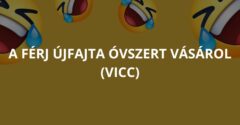 A férj újfajta óvszert vásárol (Vicc)