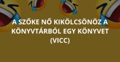 A szőke nő kikölcsönöz a könyvtárból egy könyvet (Vicc)