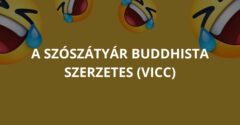 A szószátyár buddhista szerzetes (Vicc)