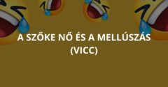 A szőke nő és a mellúszás (Vicc)