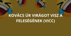 Kovács úr virágot visz a feleségének (Vicc)