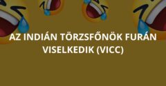 Az indián törzsfőnök furán viselkedik (Vicc)