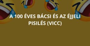 A 100 éves bácsi és az éjjeli pisilés (Vicc)