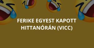 Ferike egyest kapott hittanórán (Vicc)