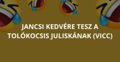 Jancsi kedvére tesz a tolókocsis Juliskának (Vicc)