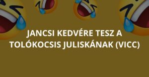 Jancsi kedvére tesz a tolókocsis Juliskának (Vicc)