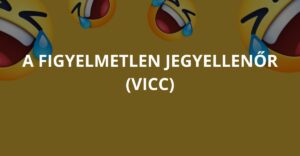 A figyelmetlen jegyellenőr (Vicc)