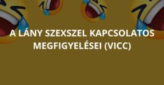 A lány szexszel kapcsolatos megfigyelései (Vicc)