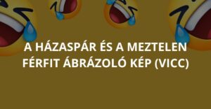 A házaspár és a meztelen férfit ábrázoló kép (Vicc)