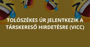 Tolószékes úr jelentkezik a társkereső hirdetésre (Vicc)