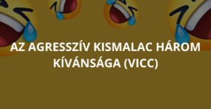 Az agresszív kismalac három kívánsága (Vicc)