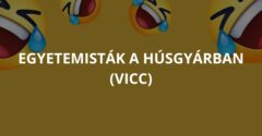 Egyetemisták a húsgyárban (Vicc)