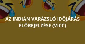 Az indián varázsló időjárás előrejelzése (Vicc)