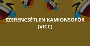 Szerencsétlen kamionsofőr (Vicc)