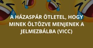 A házaspár ötletel, hogy minek öltözve menjenek a jelmezbálba (Vicc)