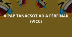 A pap tanácsot ad a férfinak (Vicc)