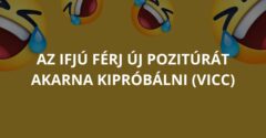 Az ifjú férj új pozitúrát akarna kipróbálni (Vicc)